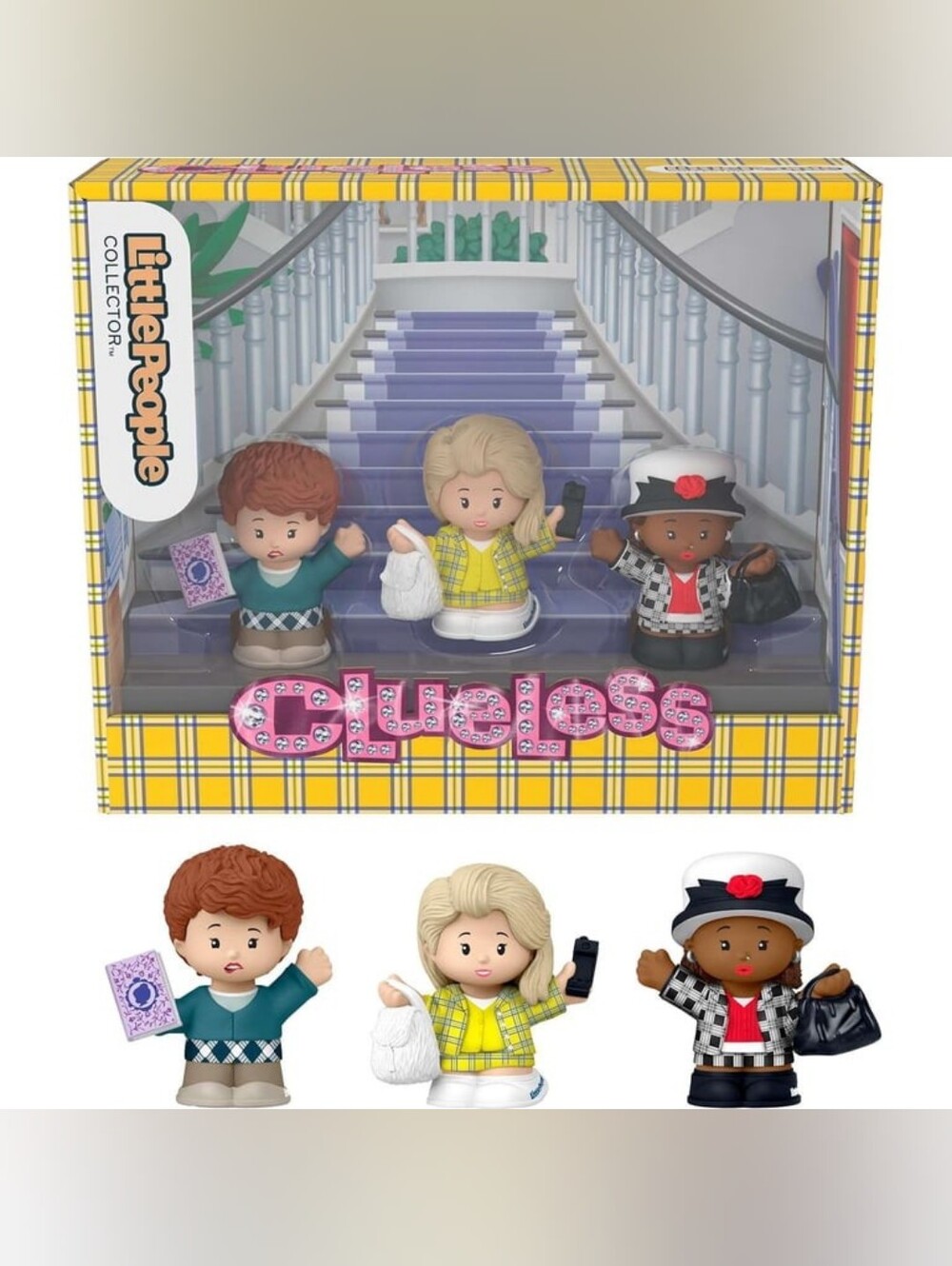 Fisher-Price Little People Clueless 3-Figure Set - Yellow, Black, White, Red
